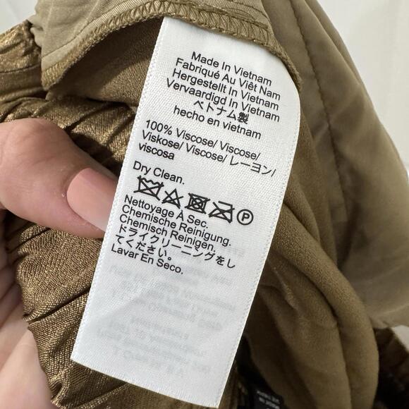 NWT J.Crew Collection Astrid wide-leg pull-on pant luster crepe Earth Brown‎ 10 - Picture 11 of 12